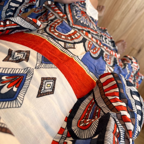 FARM Rio Red and Blue Patterned Mini Dress - Picture 2 of 5